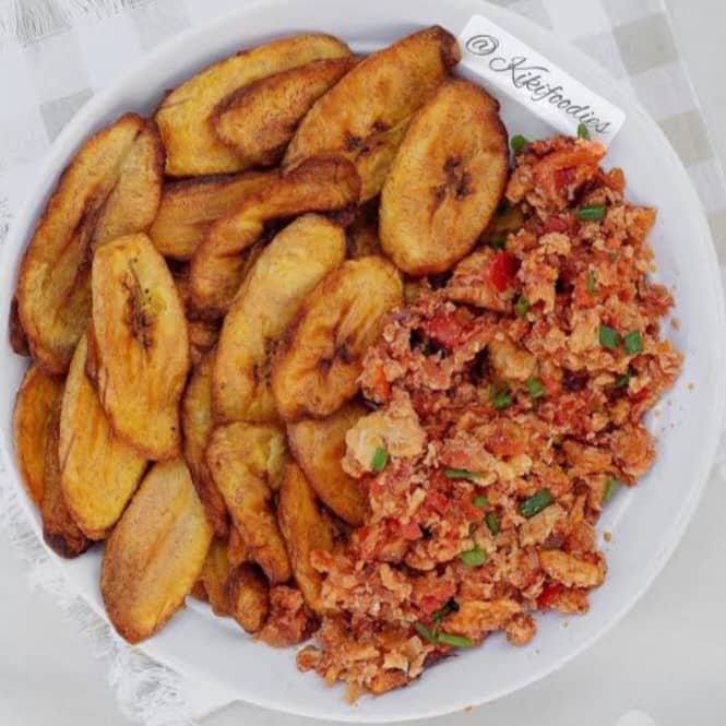 plantain and stew
